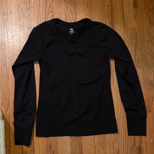 Elegant Black Long Sleeve Tee